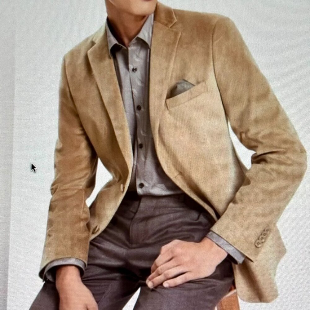 Alfani Camel Suede Sport Coat